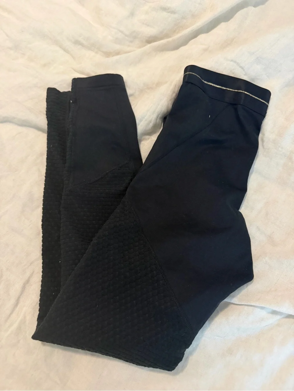 Nike Black Leggings with Gold Swoosh